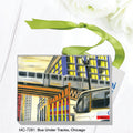 Bus Under Tracks, Chicago, Mini Canvas (MC-7281A)