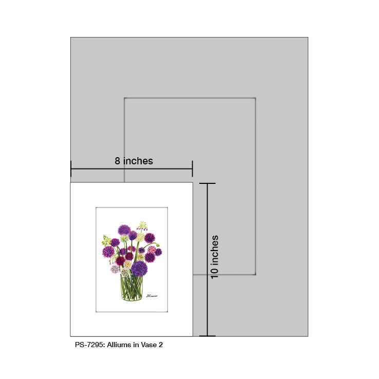 Alliums in Vase 2, Print (#7295A)