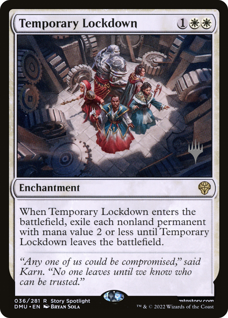 Temporary Lockdown (PPDMU-36P) - Dominaria United Promos