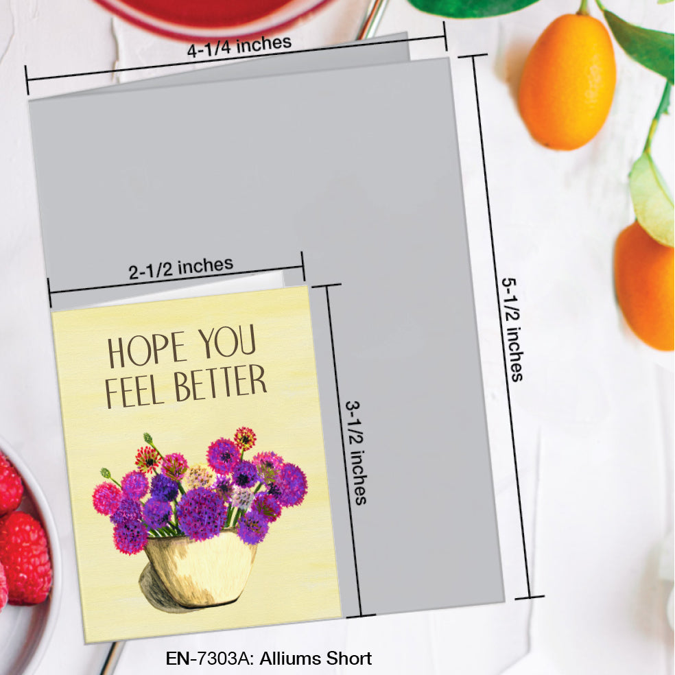 Alliums Short, Greeting Card (#7303A)