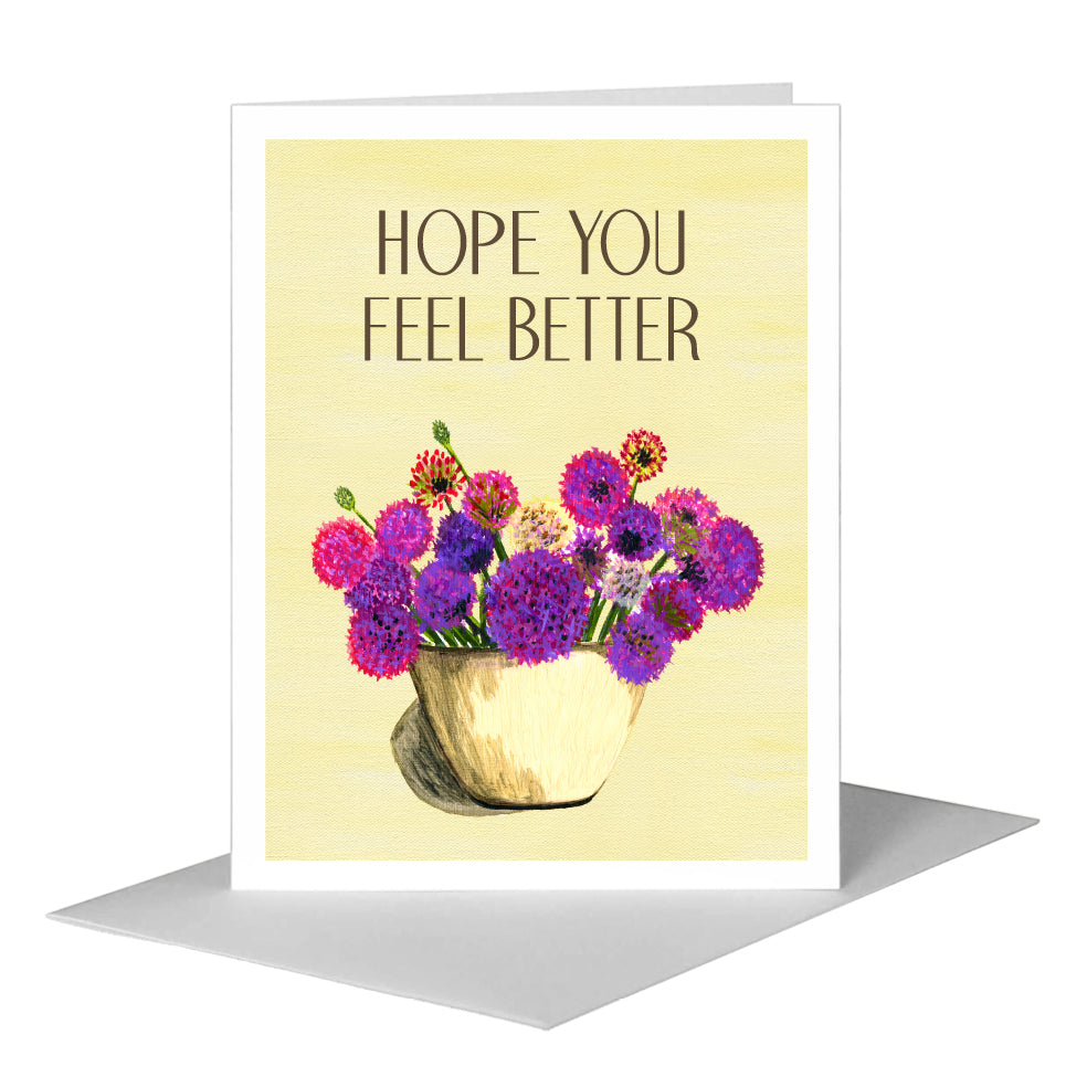 Alliums Short, Greeting Card (#7303A)