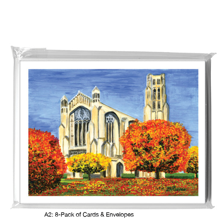 Rockefeller Chapel, Chicago, Greeting Card (#7309A)