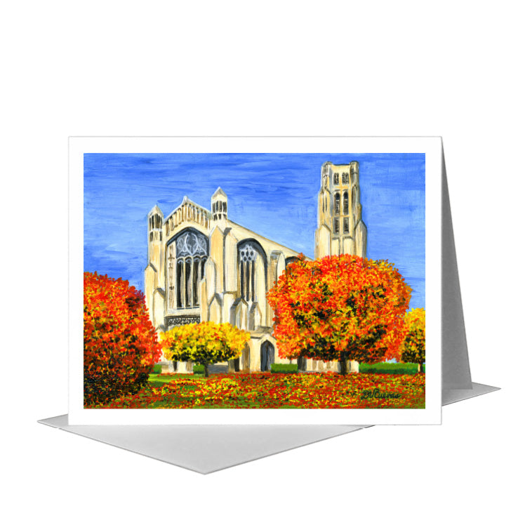 Rockefeller Chapel, Chicago, Greeting Card (#7309A)