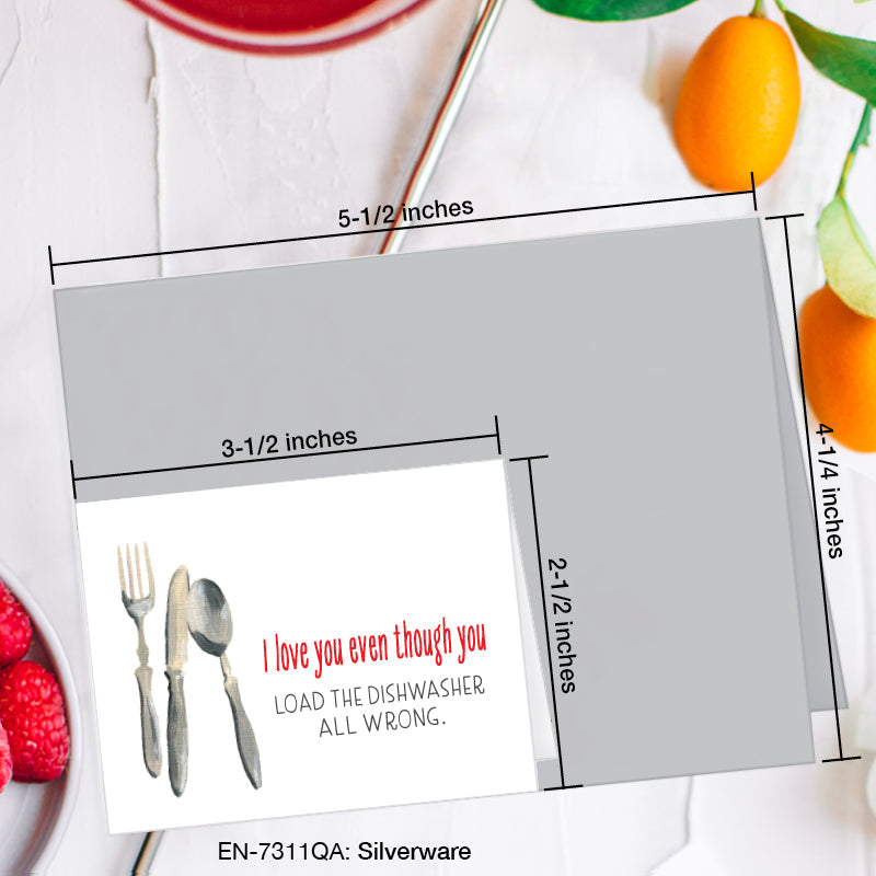 Silverware, Greeting Card (#7311QA)