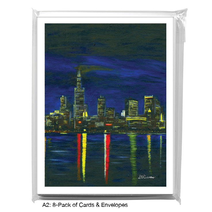 Chicago Lights, Greeting Card (#7315E)