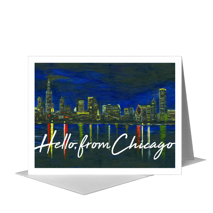 Chicago Lights, Greeting Card (#7315H)