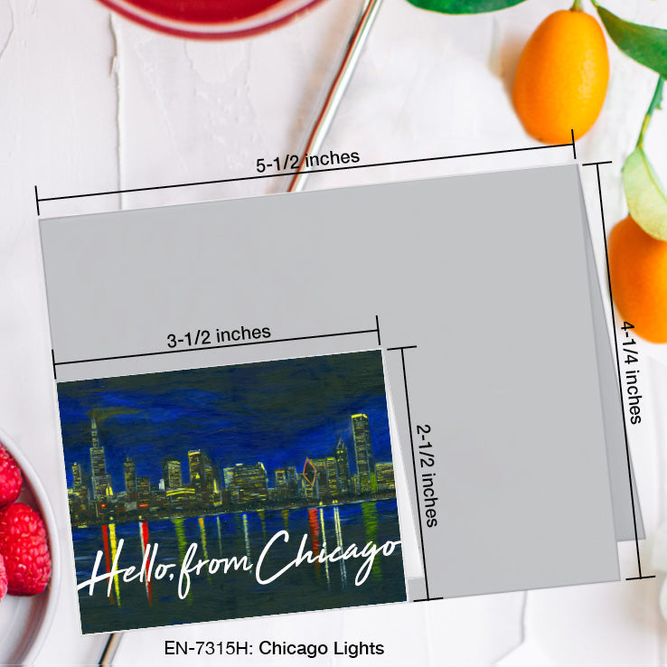 Chicago Lights, Greeting Card (#7315H)