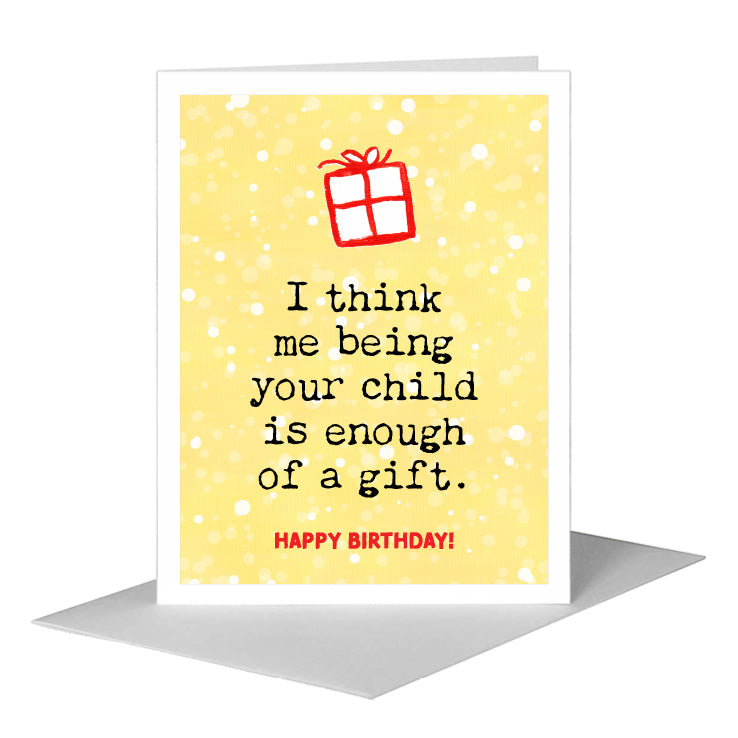 Red & Green Gifts, Greeting Card (#7354F)