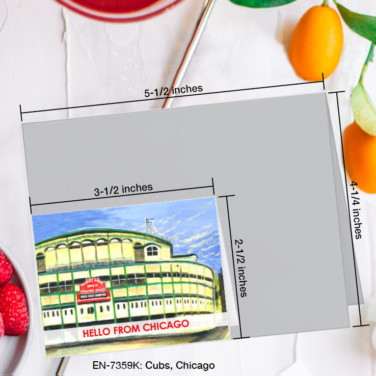 Cubs, Chicago, Greeting Card (#7359K)