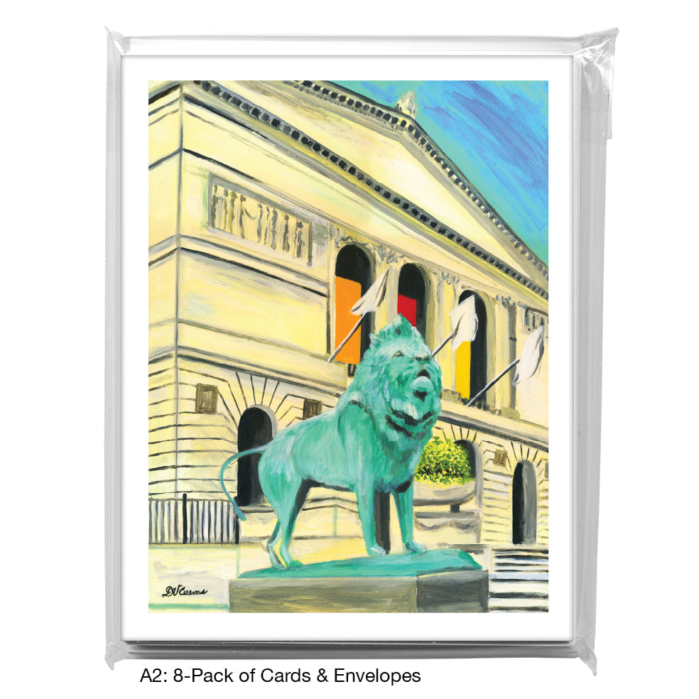 Lion, Chicago, Greeting Card (#7367A)