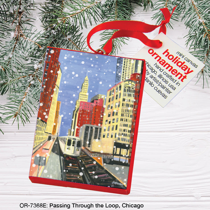 Passing through the Loop, Chicago, Ornament (OR-7368E)
