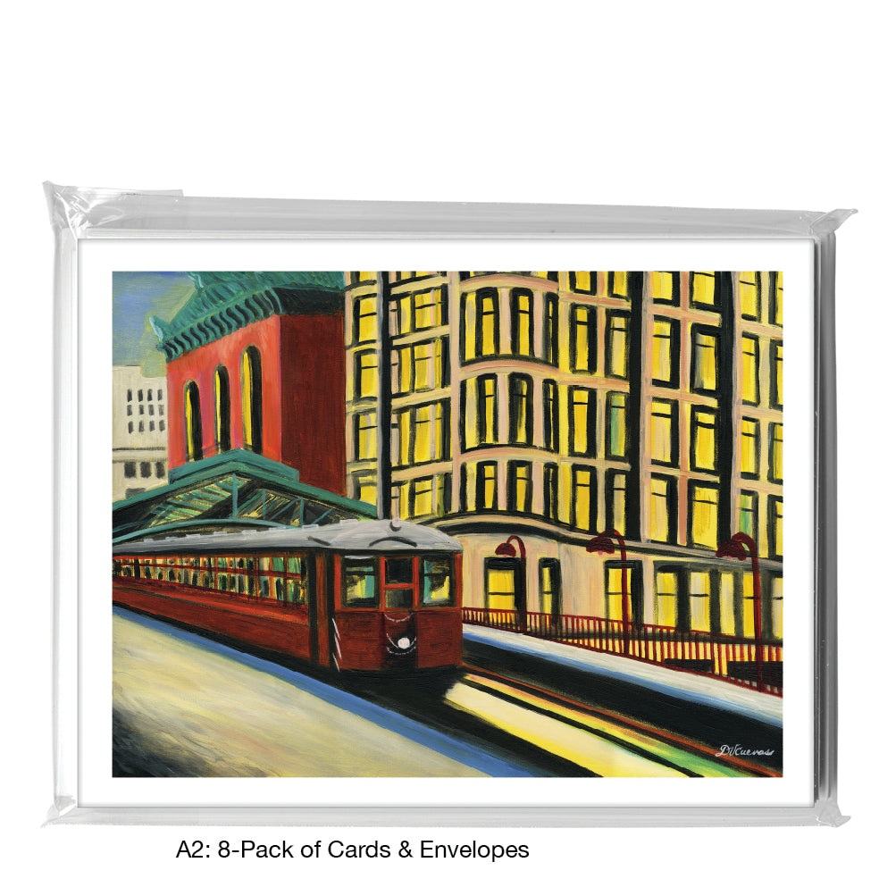 Library 1, Chicago, Greeting Card (#7378B)