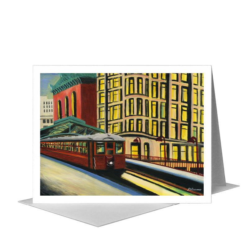 Library 1, Chicago, Greeting Card (#7378B)