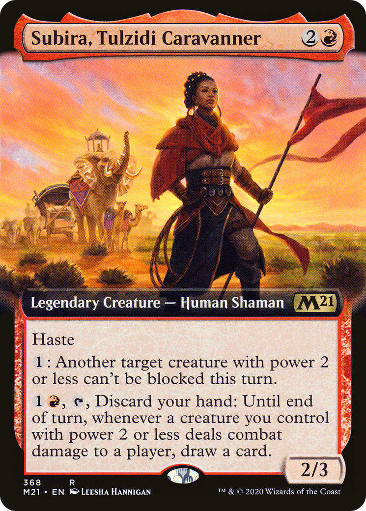 Subira, Tulzidi Caravanner (M21-368) - Core Set 2021: (Extended Art) Foil