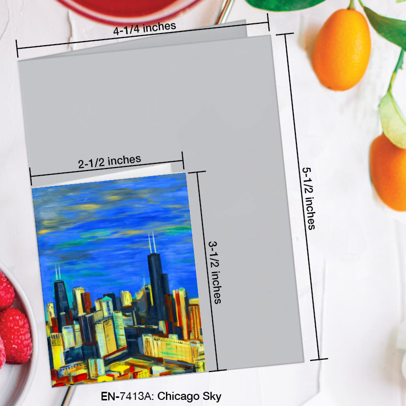Chicago Sky, Greeting Card (#7413A)