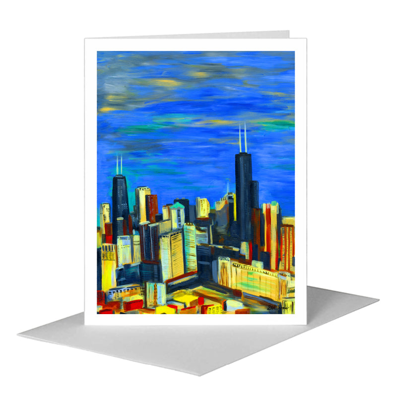 Chicago Sky, Greeting Card (#7413A)
