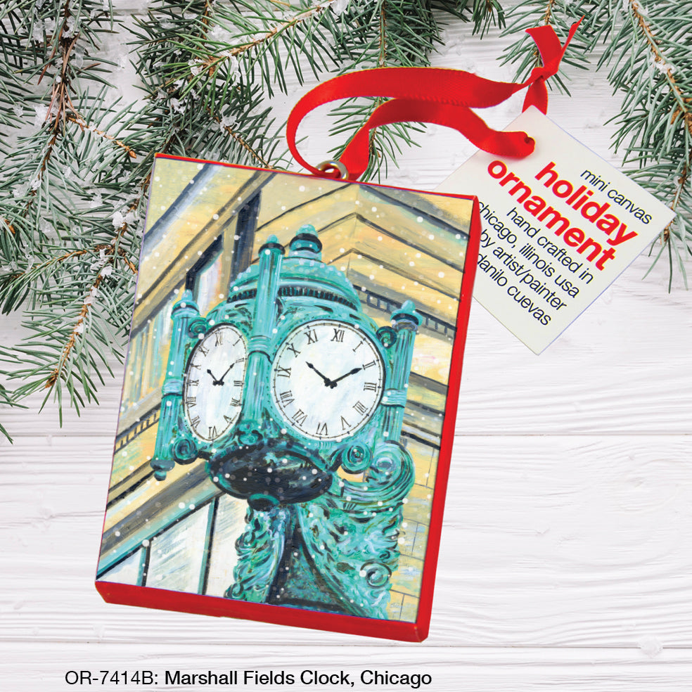 Marshall Fields Clock, Chicago, Ornament (OR-7414B)