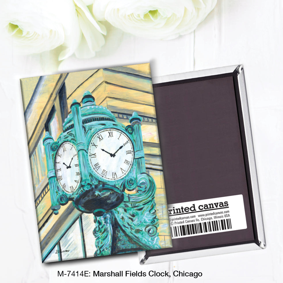 Marshall Fields Clock, Chicago, Magnet (M-7414E)