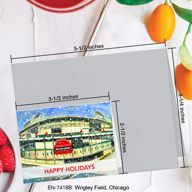 Wrigley Field, Chicago, Greeting Card (#7418B)