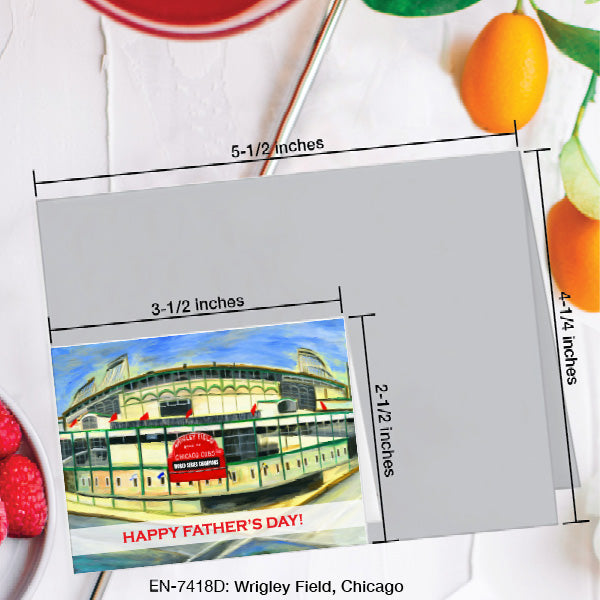 Wrigley Field, Chicago, Greeting Card (#7418D)