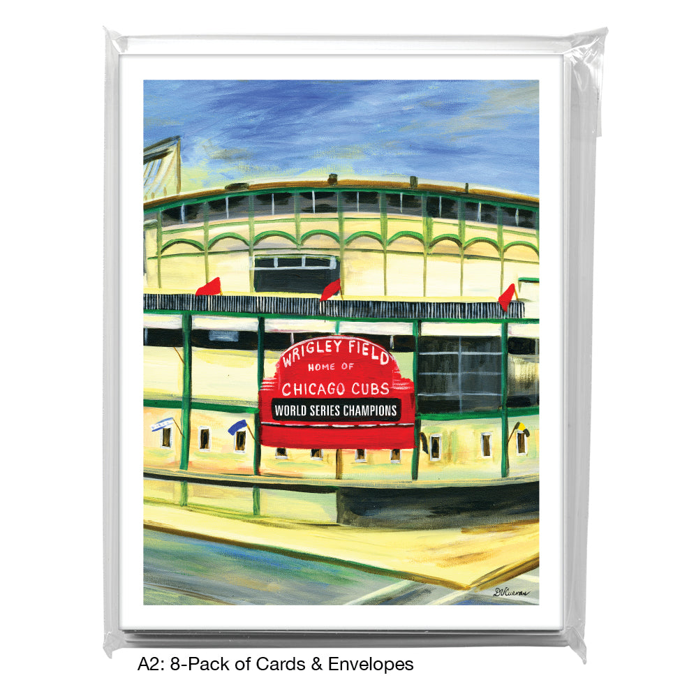 Wrigley Field, Chicago, Greeting Card (#7418F)