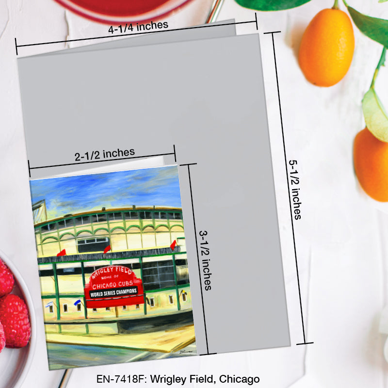 Wrigley Field, Chicago, Greeting Card (#7418F)