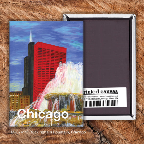Buckingham Fountain, Chicago, Magnet (M-7419A)