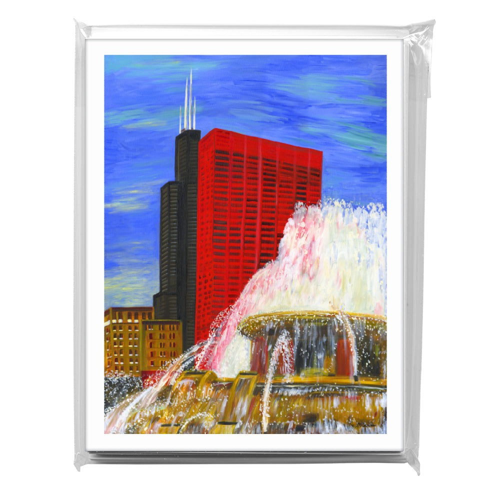 Buckingham Fountain, Chicago, Greeting Card (#7419A)