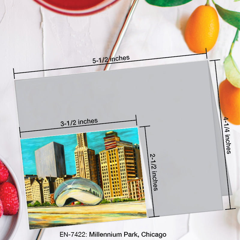 Millennium Park, Chicago, Greeting Card (#7422A)