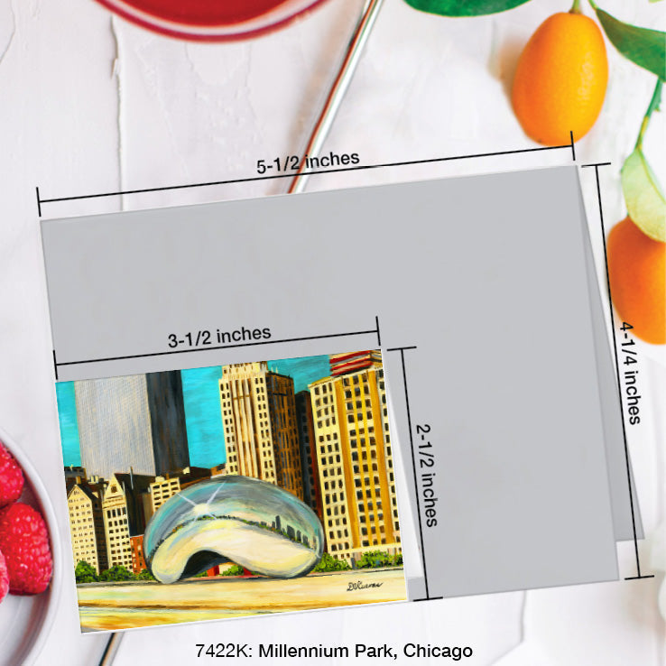 Millennium Park, Chicago, Greeting Card (#7422K)