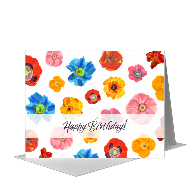 Poppies Plural, Greeting Card (#7477A)