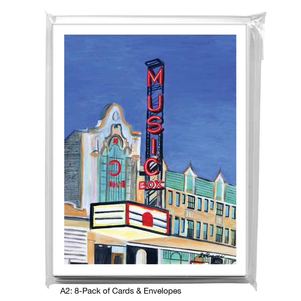 Music Box Theater, Chicago, Greeting Card (#7519A)