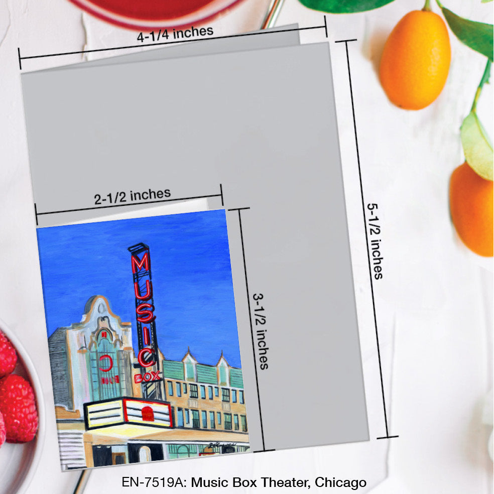 Music Box Theater, Chicago, Greeting Card (#7519A)