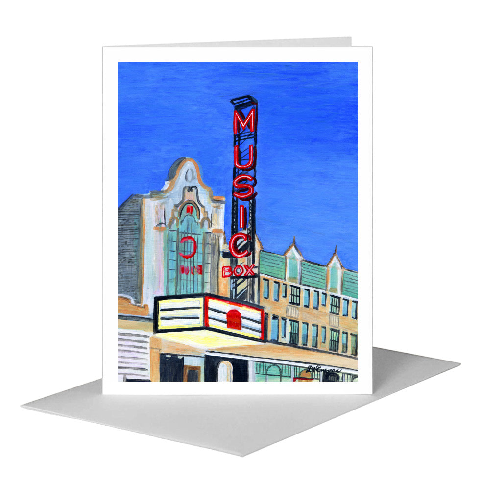 Music Box Theater, Chicago, Greeting Card (#7519A)