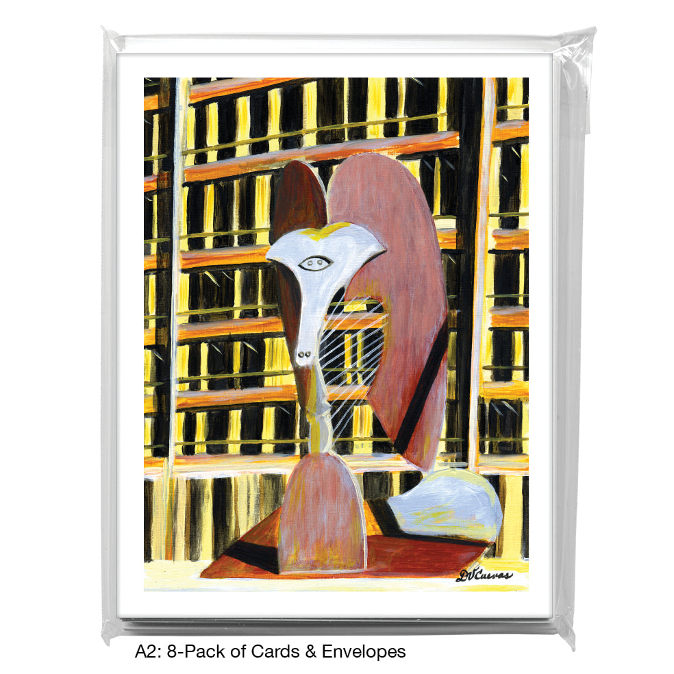 Picasso Sculpture, Chicago, Greeting Card (#7520A)