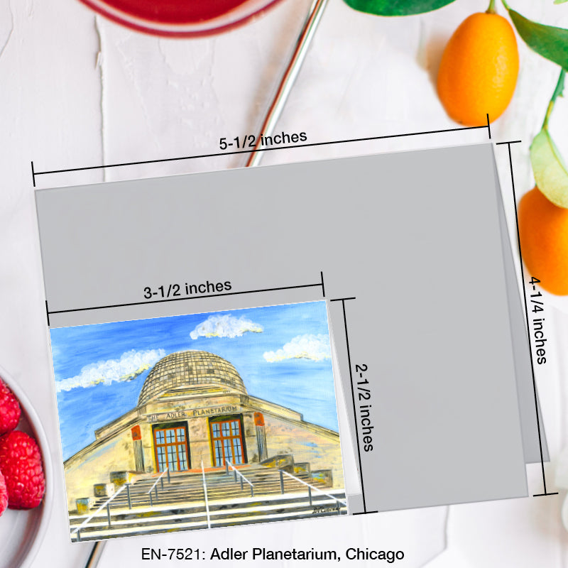 Adler Planetarium, Chicago, Greeting Card (#7521A)