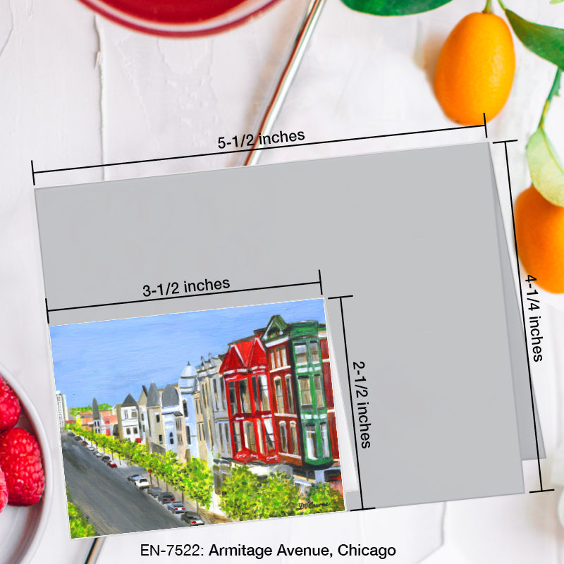 Armitage Avenue, Chicago, Greeting Card (#7522A)