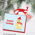 Snowman - Scarf, Ornament (OR-7532A)