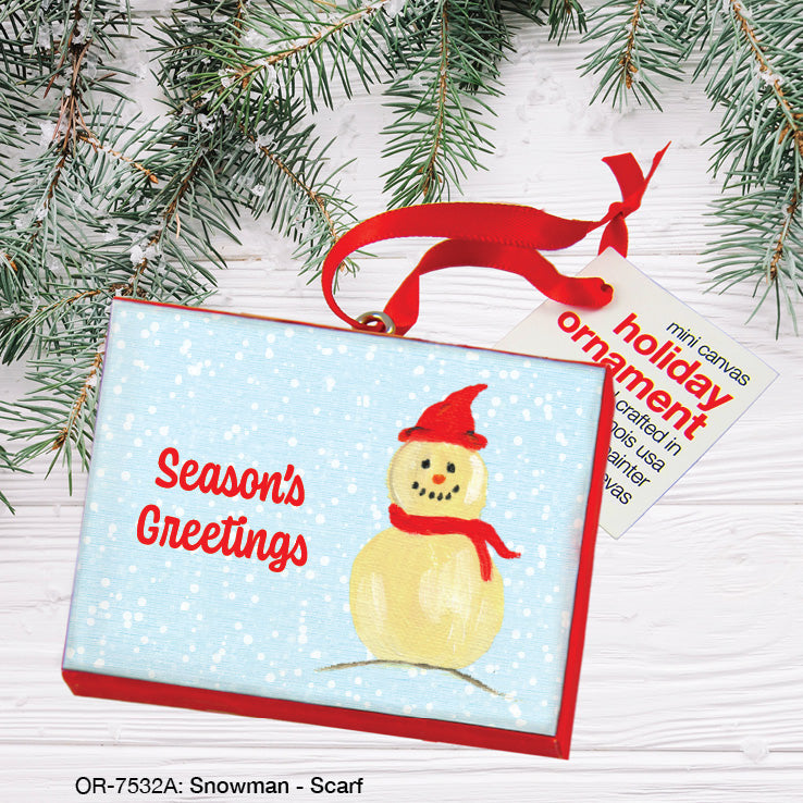 Snowman - Scarf, Ornament (OR-7532A)