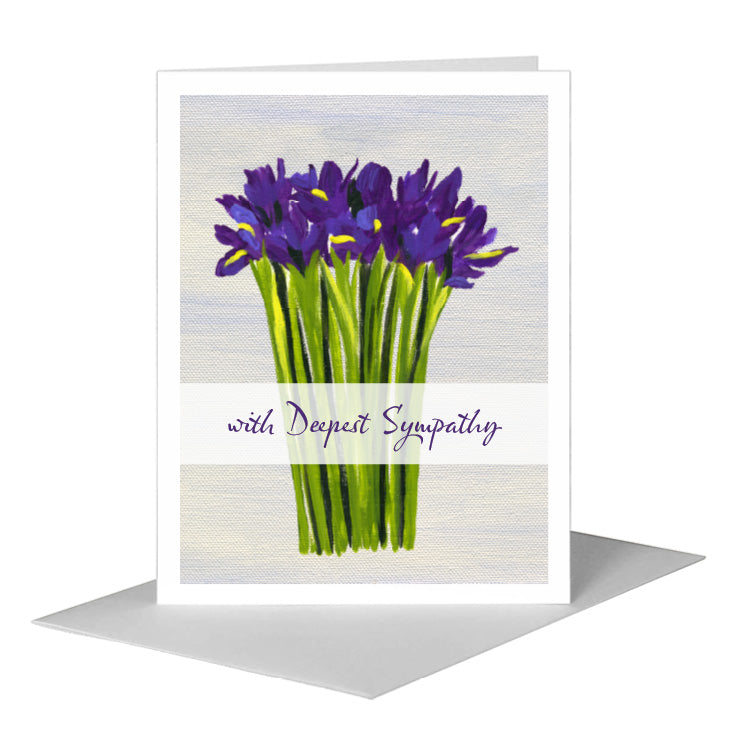 Bunch of Iris 3, Greeting Card (#7540B)