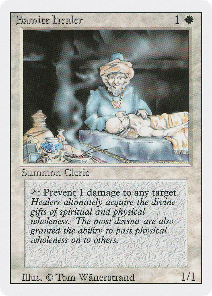 Samite Healer (3ED-038) - Revised Edition