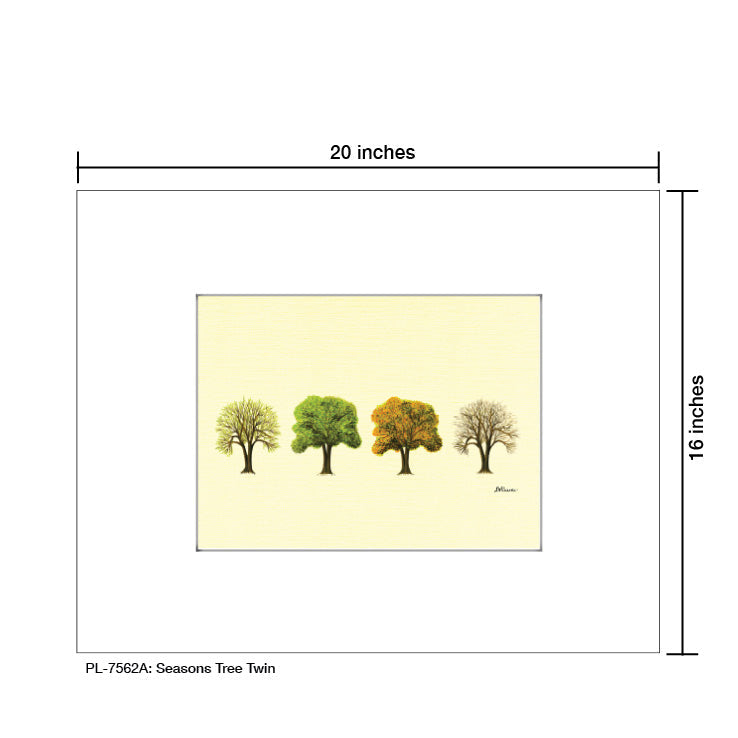 Seasons Tree Twin, Print (#7562A)