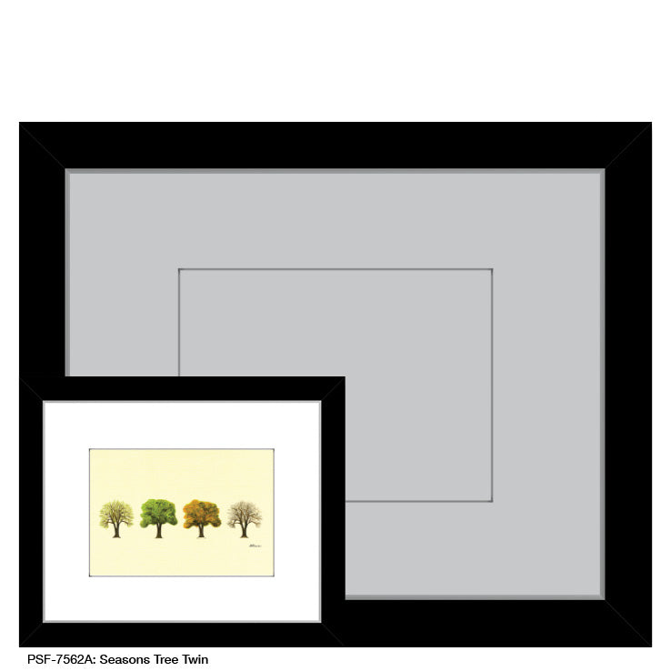 Seasons Tree Twin, Print (#7562A)