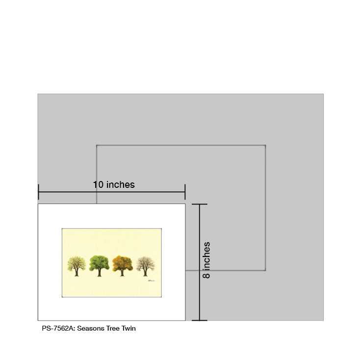 Seasons Tree Twin, Print (#7562A)