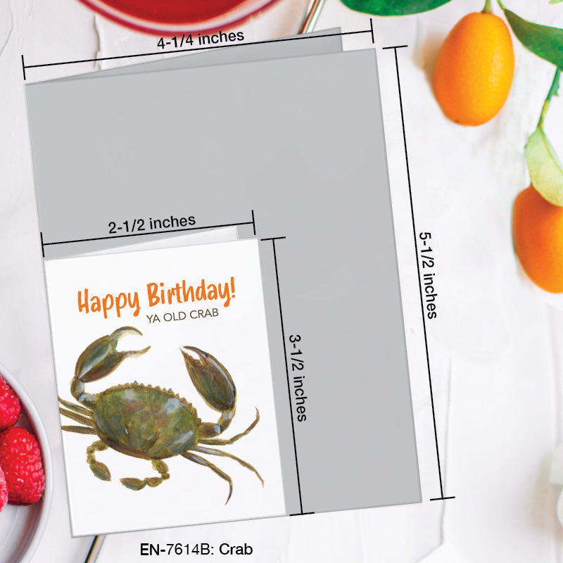Crab, Greeting Card (#7614B)