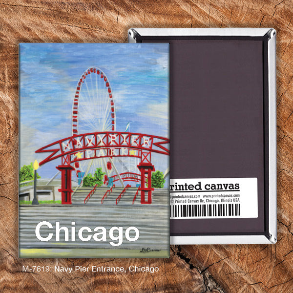 Navy Pier Entrance, Chicago, Magnet (M-7619A)
