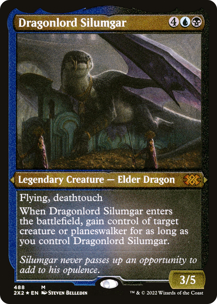 Dragonlord Silumgar (Foil Etched) (2X2-488) - Double Masters 2022 Foil