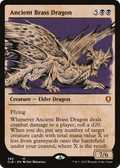 Ancient Brass Dragon (CLB-389) - Commander Legends: Battle for Baldur's Gate: (Showcase) Foil