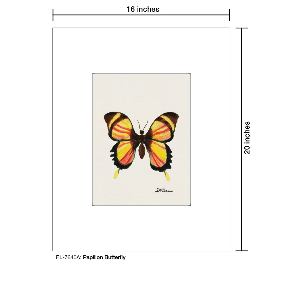 Papillon Butterfly, Print (#7640A)