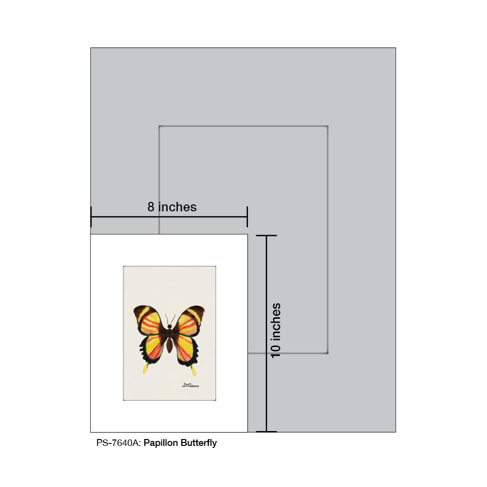 Papillon Butterfly, Print (#7640A)